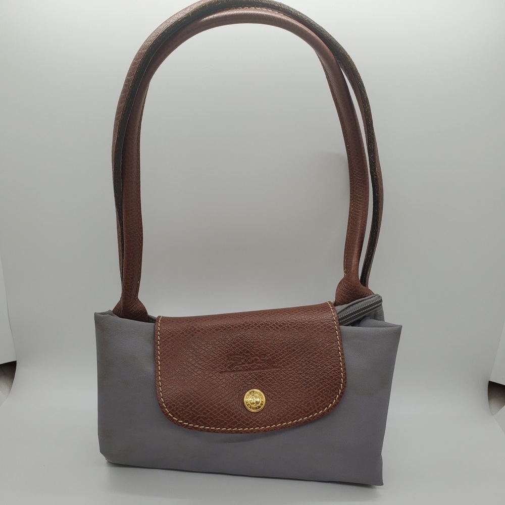 Small Longchamp Tote - Gray